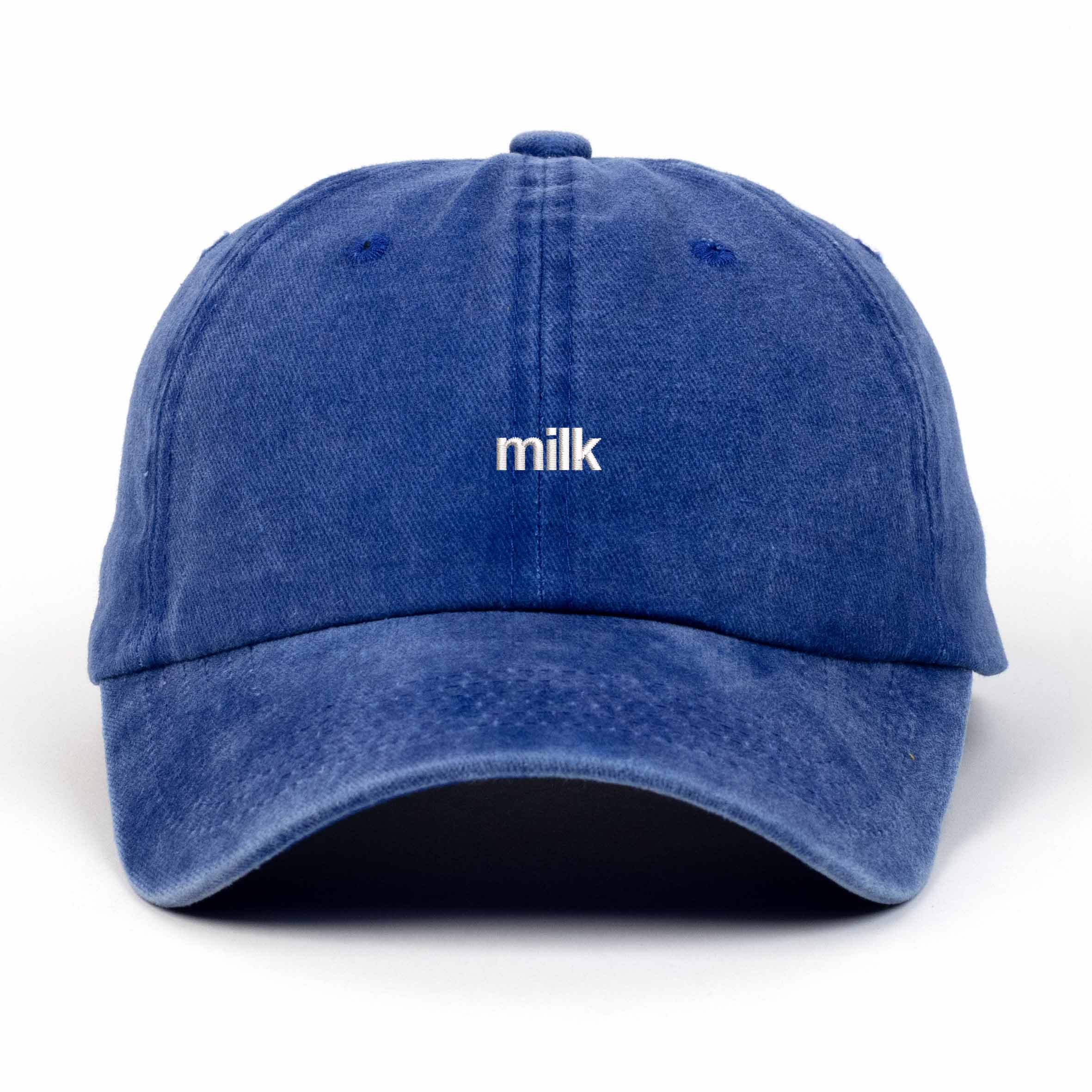 Milk Nakışlı Yıkamalı Şapka