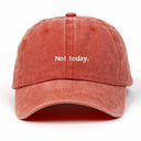 Not Today Nakışlı Yıkamalı Şapka