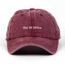 Out Off Office Nakışlı Yıkamalı Şapka