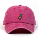 Duck Nakışlı Yıkamalı Şapka