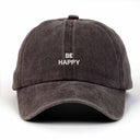 Be Happy Nakışlı Yıkamalı Şapka
