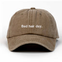 Bad Hair Day Nakışlı Yıkamalı Şapka