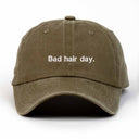 Bad Hair Day Nakışlı Yıkamalı Şapka