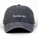 Bad Hair Day Nakışlı Yıkamalı Şapka