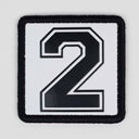 2 Logolu Beyaz Patch