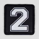 2 Logolu Siyah Patch