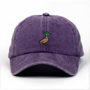 Duck Nakışlı Yıkamalı Şapka