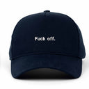 Fu*k Off Nakışlı Gabardin Şapka