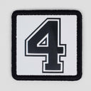 4 Logolu Beyaz Patch