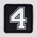 4 Logolu Siyah Patch