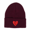 Love Kalp Nakışlı Bere
