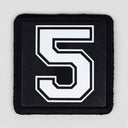 5 Logolu Siyah Patch