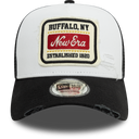 NE PATCH DISTRESS TRUCKER NEWERA  WHIBLK