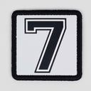 7 Logolu Beyaz Patch