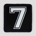 7 Logolu Siyah Patch