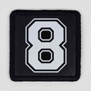 8 Logolu Siyah Patch