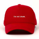 I'm Not Drunk Nakışlı Gabardin Şapka
