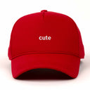 Cute Nakışlı Gabardin Şapka