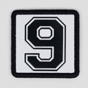 9 Logolu Beyaz Patch