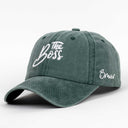 The Boss Nakışlı Yıkamalı Şapka