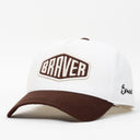 Braver Nakışlı Gabardin Şapka WHTBRW