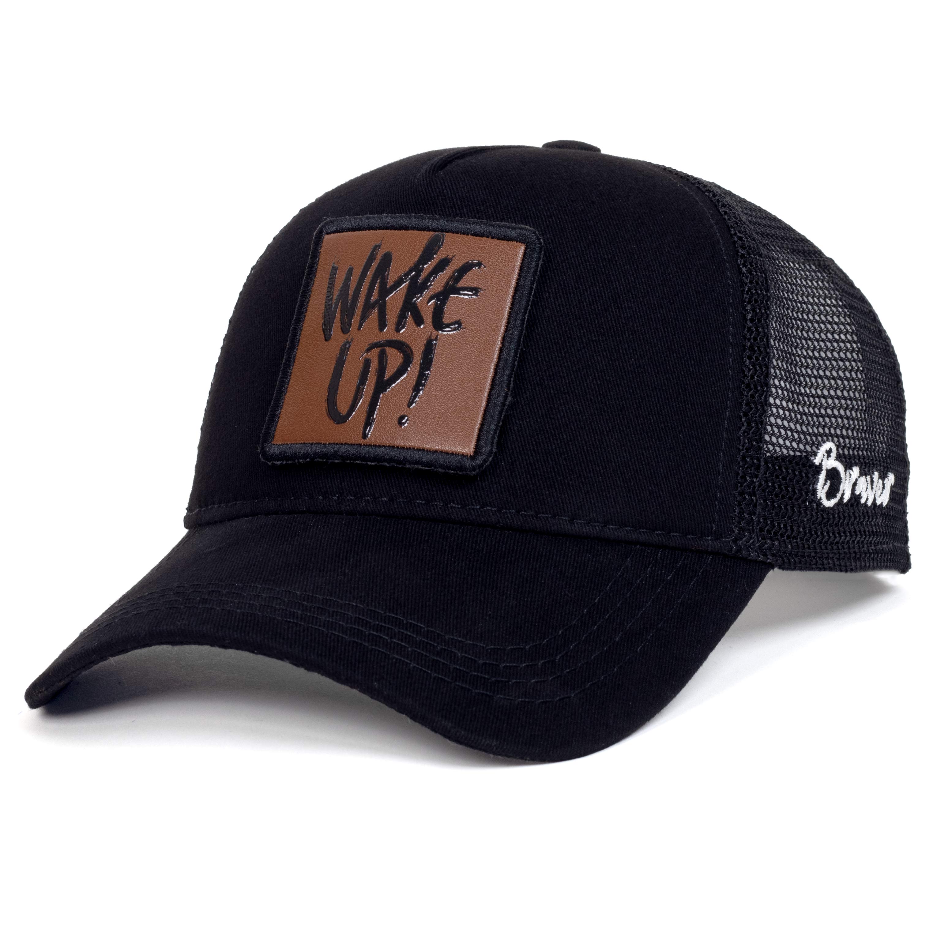 Braver Wake Up Logolu Trucker Şapka
