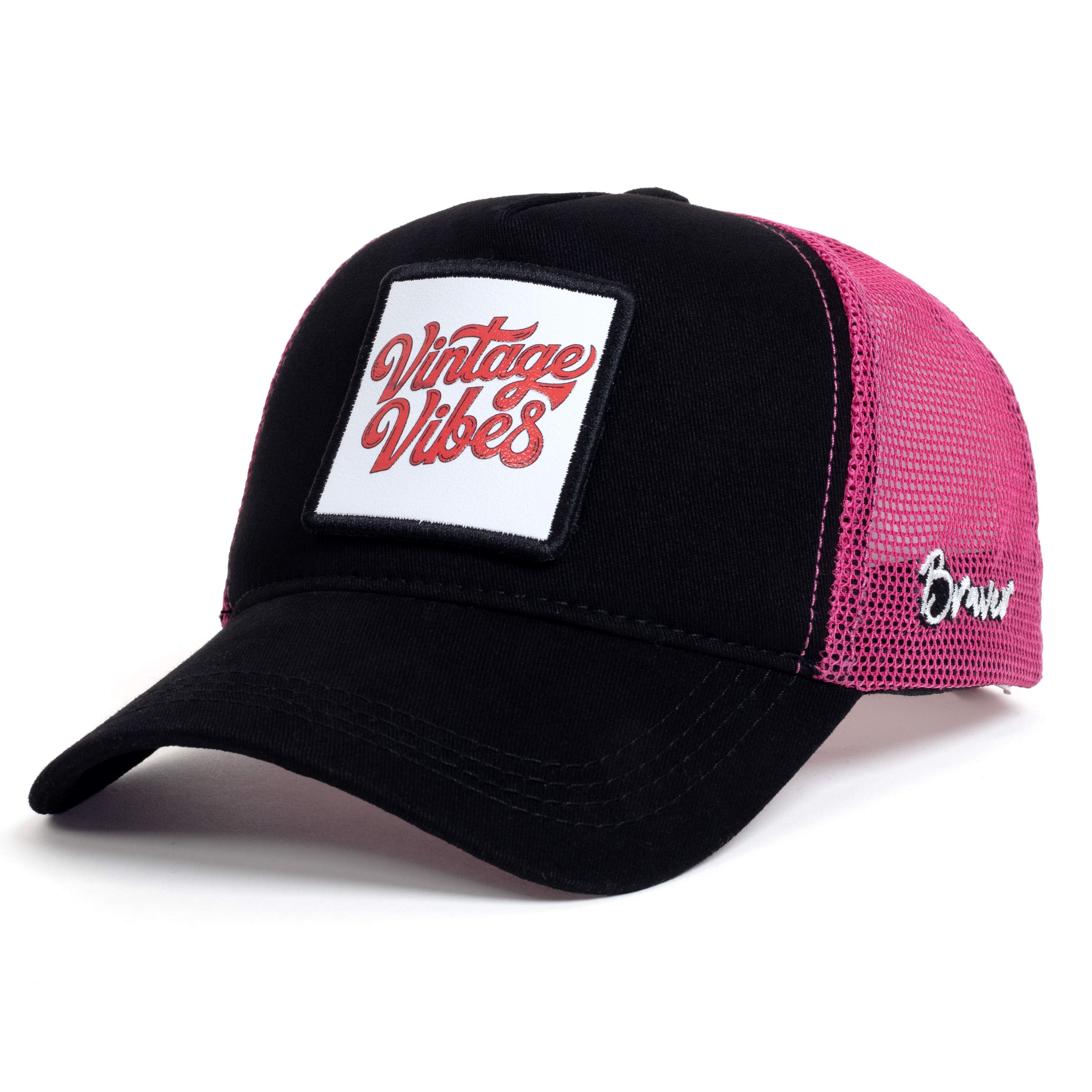 Braver Vintage Vibes Logolu Trucker Şapka