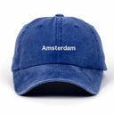 Amsterdam Nakışlı Yıkamalı Şapka