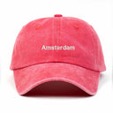Amsterdam Nakışlı Yıkamalı Şapka
