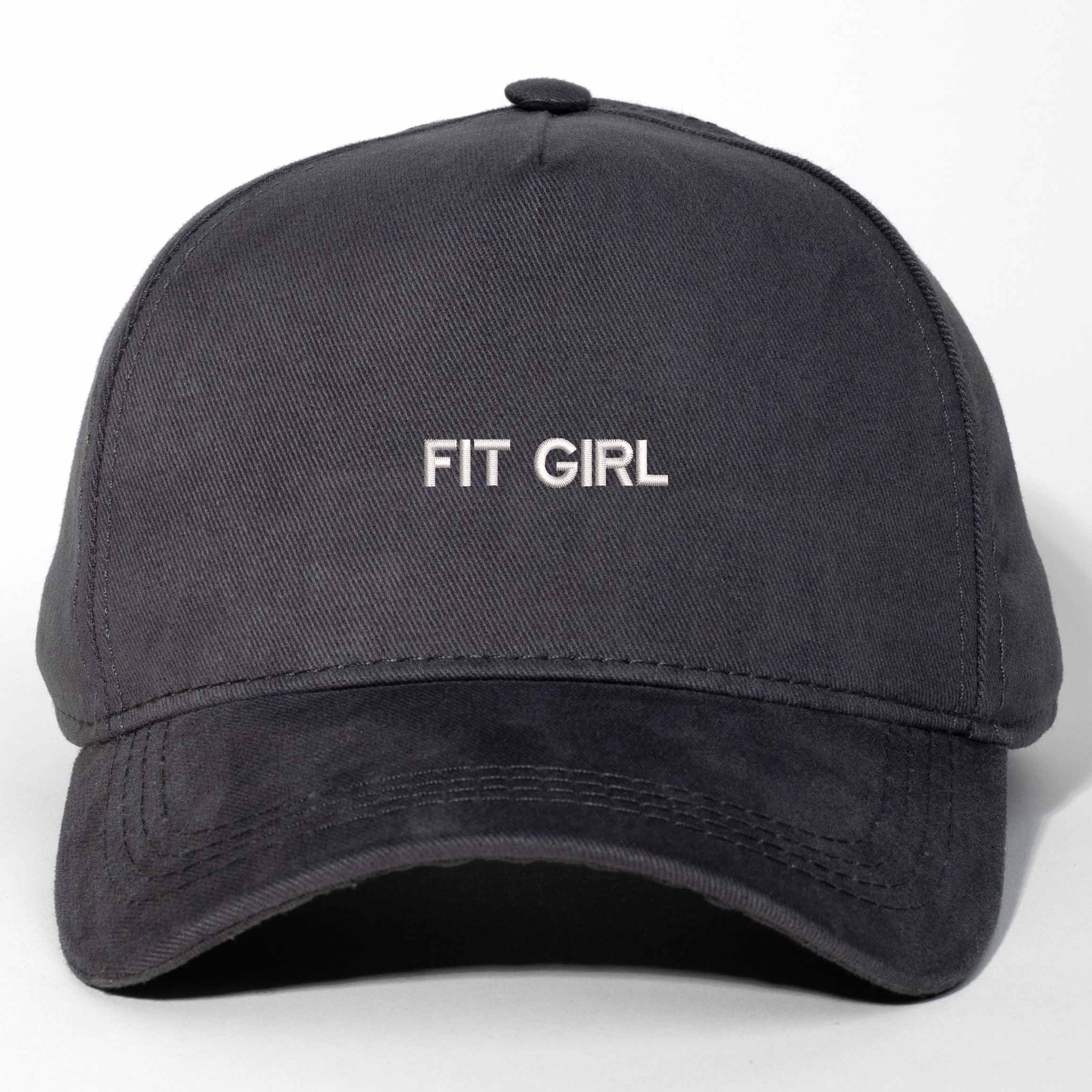 Fit Gril Nakışlı Gabardin Şapka