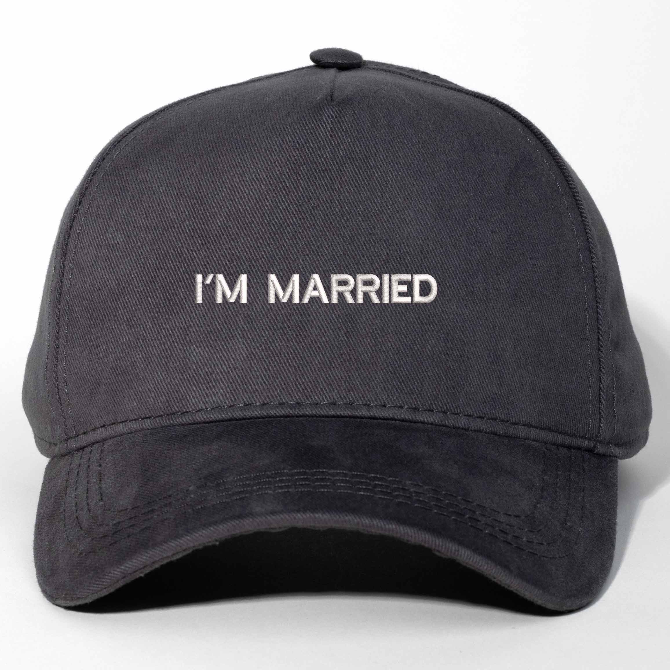 I'm Married Nakışlı Gabardin Şapka