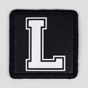 L Logolu Siyah Patch