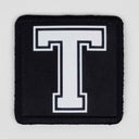 T Logolu Siyah Patch