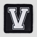 V Logolu Siyah Patch