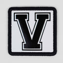 V Logolu Beyaz Patch